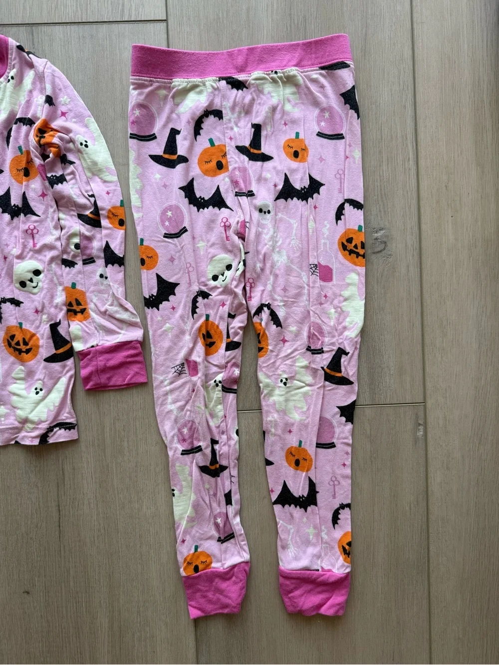 Little Sleepies Pink Glowing Ghouls Halloween Pajama Set - Glow in the Dark!